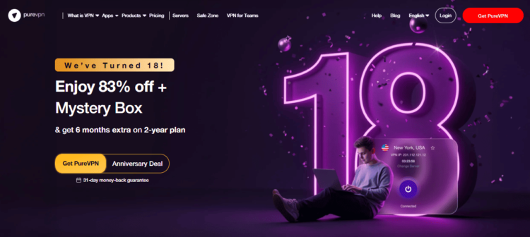 Exclusive PureVPN Anniversary Deal & Coupon Code for july